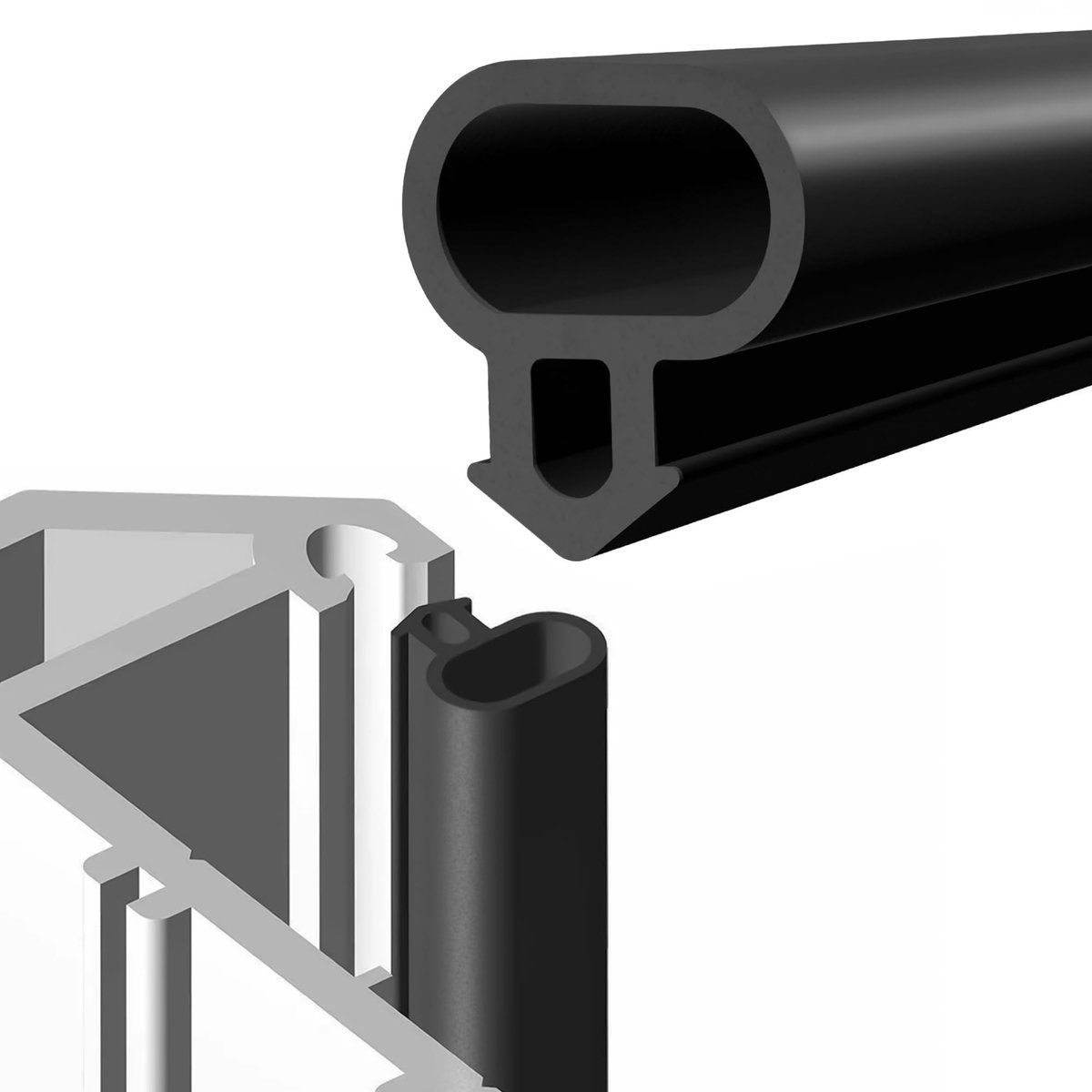 Raam- en Deurrubber Strip - 6 Meter voor 3-5mm Kieren