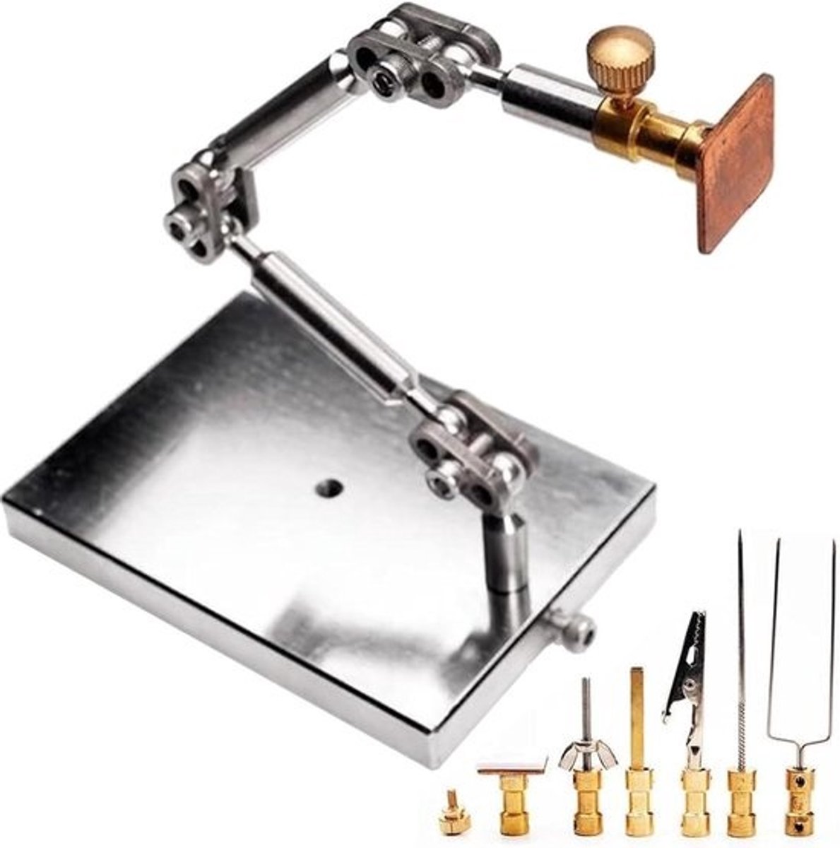 Stop Motion Armatuur - Animatie Rig - Poppen Animatie - Zelfnivellerend - 25 cm Armlengte - Zilver
