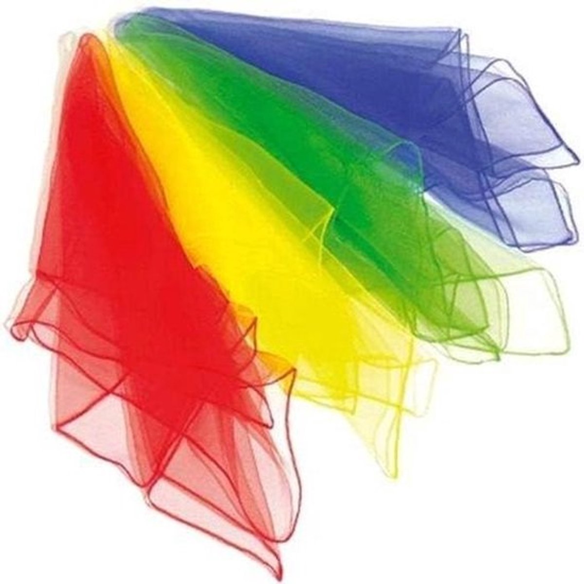 Jongleertuch - Dansdoek Speeldoek - Leren Jongleren - Zeer Licht Materiaal - 140x140 cm - Rood