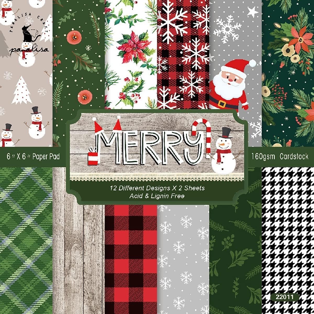 Kerst Origami Papier 24 Stuks 15.2 x 15.2 cm voor Creatieve Knutselprojecten, Kaarten Maken en Scrapbooking Decoratie