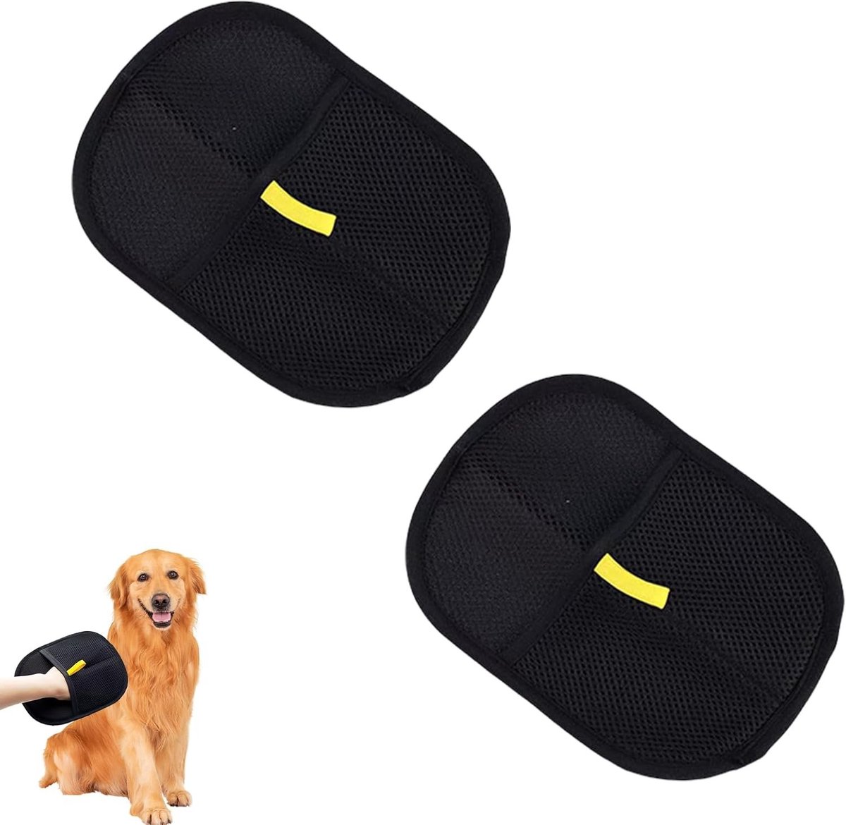 Haarverwijderhandschoenen voor Huisdieren - Effectieve Lint Handschoenen voor Katten en Honden, 2 Stuks