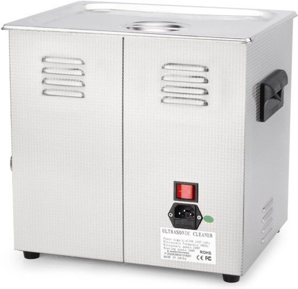 Ultrasone Reiniger – Ultrasoon Schoonmaakapparaat – Ultrasone Wasbak – Reinigingsbad – 10 Liter – 304 Roestvrij Staal – Timer en Verwarming