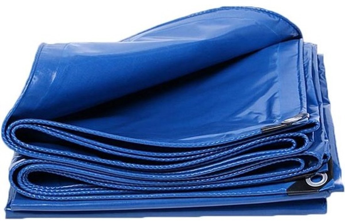 Zwaar PVC Zeildoek - Waterdicht Dekzeil - Bescherming Buiten - Scheurbestendig Materiaal - 2x4 meter - Grijs