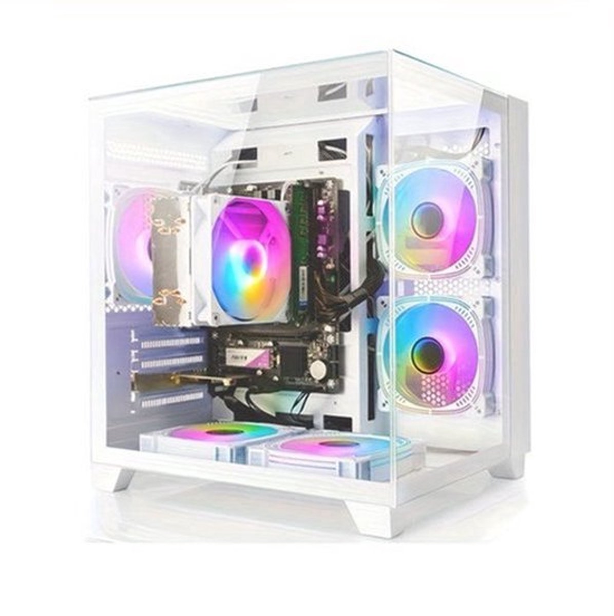 Gaming PC – Highperformance Pc – Gaming Computer – Compact Desktop – Moderne Desktop – AMD Ryzen 5 5600GT Processor – 16GB DDR4 RAM & 1000GB NVMe SSD