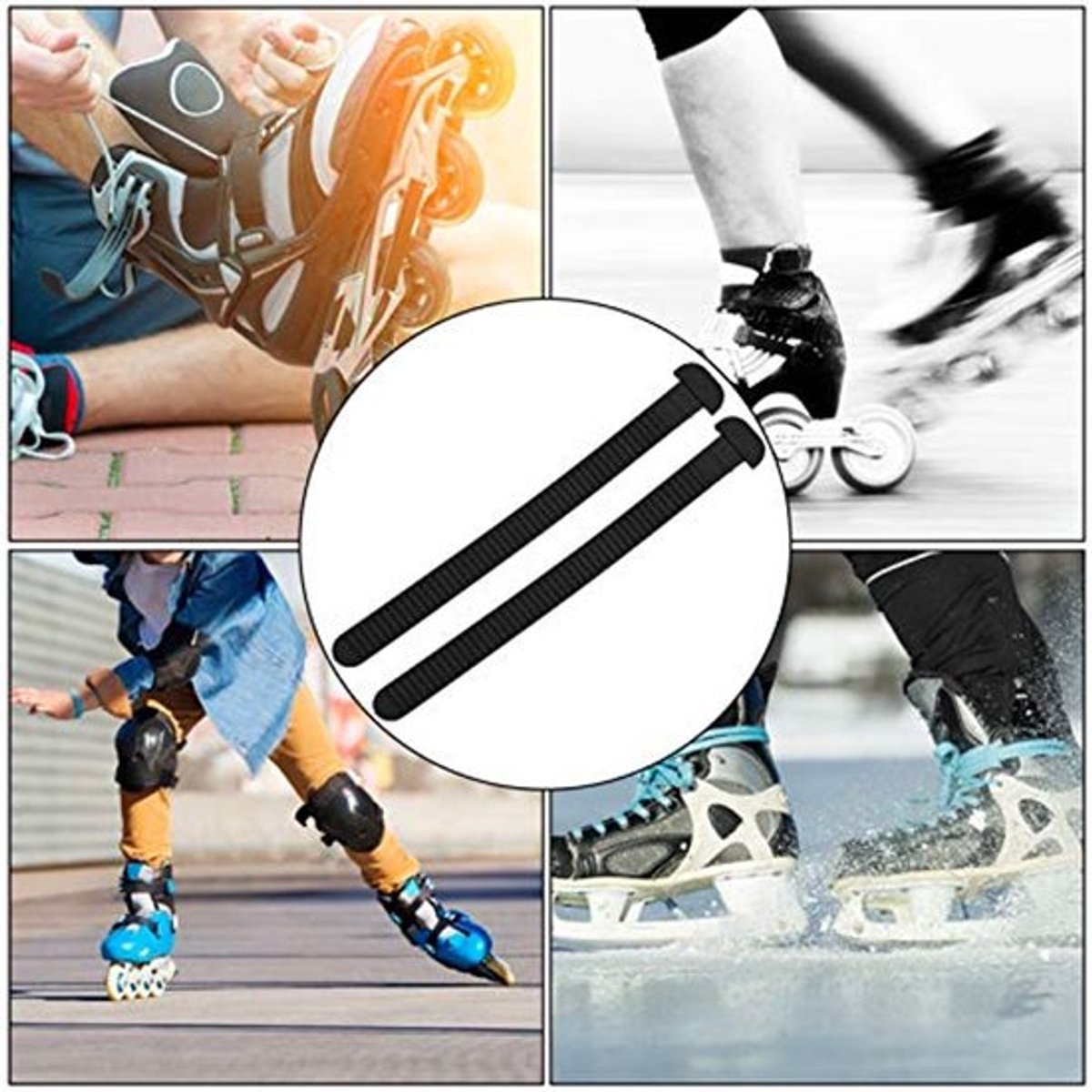 Rolschaatsen Accessoires 2 Stks Schaatsen Slalom Snelheid Racing Schoenen Energie Gesp Riem Bevestigingsband Accessoire Sportschoenen
