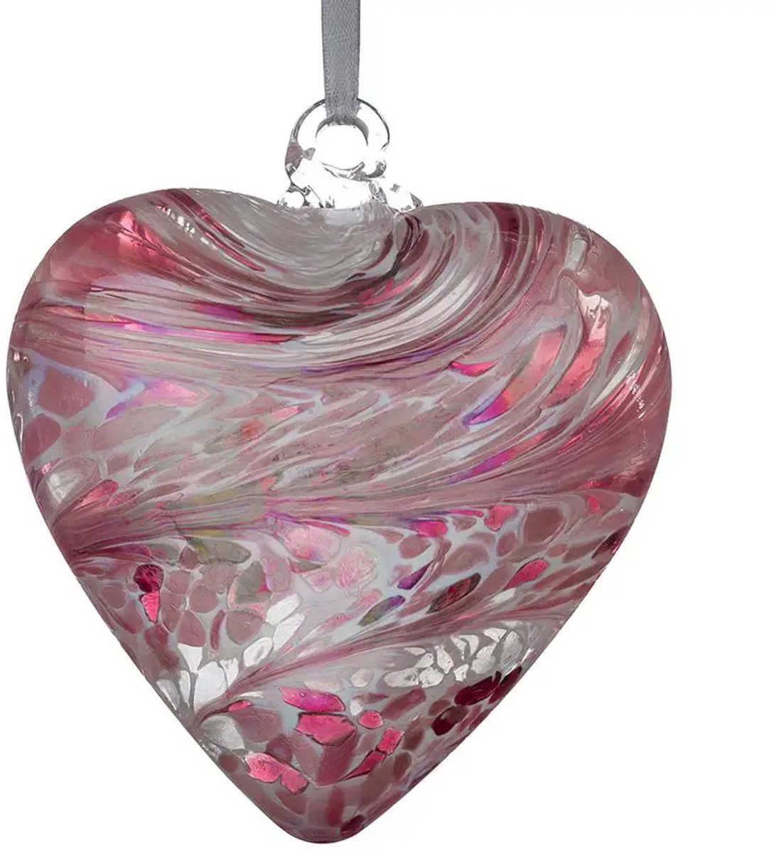 Vriendschapshart van 8 cm - Be Mine - Pastelroze