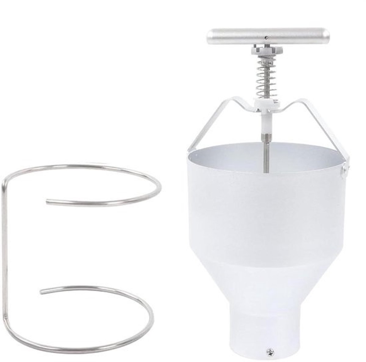 Donut Beslag Dispenser - Donut Maker Machine - Zelf Donuts Maken - 6 Dikte Instellingen - 2.5 Liter - Zilver