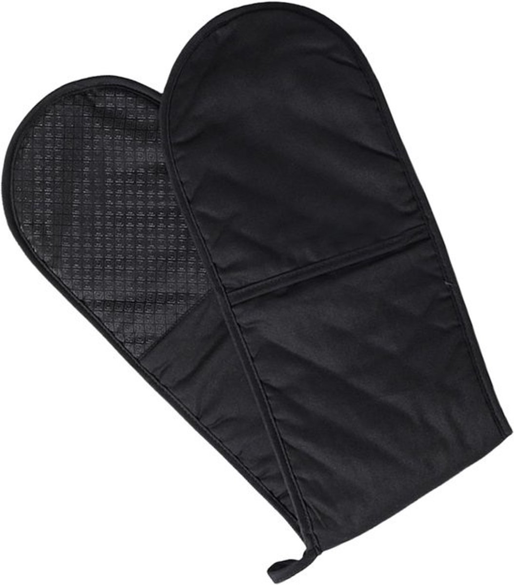 Dubbele Ovenwant - Keukenhandschoenen Hittebestendig - Koken en Bakken - Extra Lange Bescherming - 18 x 86 cm - Meerkleurig