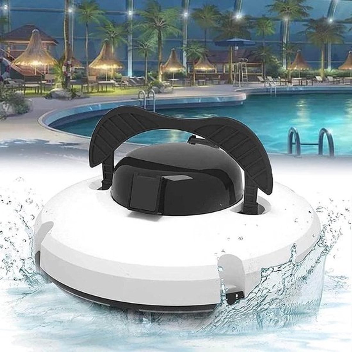 Robot Zwembadreiniger - Automatische Poolreiniger - Zwembad Schoonmaken - Draadloos Ontwerp - Tot 860 sq.ft - Wit