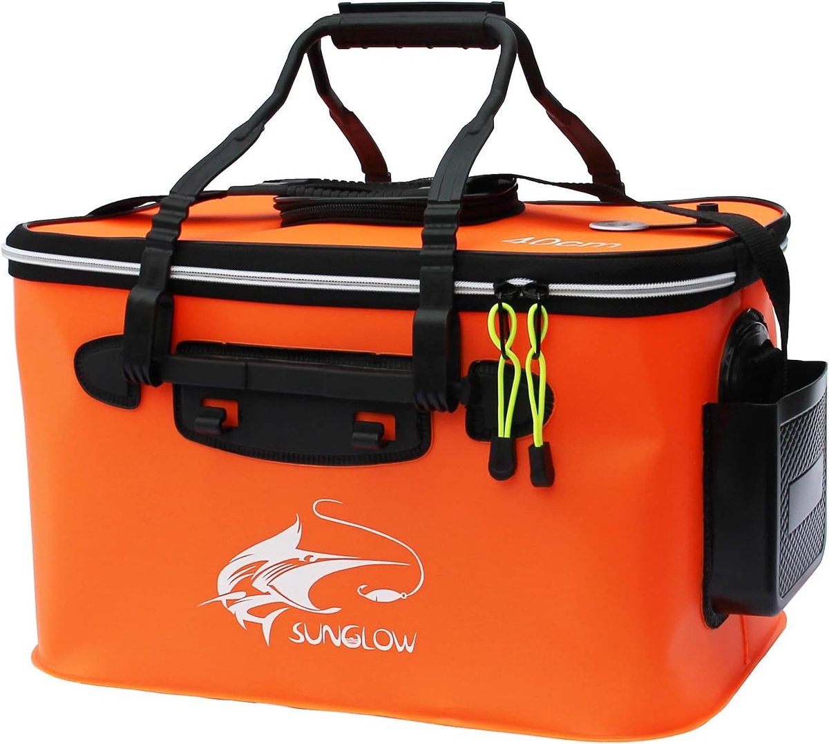 Vouwbare Vis Tas, 23L/30L/38L, Multi-functionele Visemmer voor Levend Aas en Vissen, Ideaal voor Kamperen en Buitenactiviteiten, Duurzaam EVA Materiaal