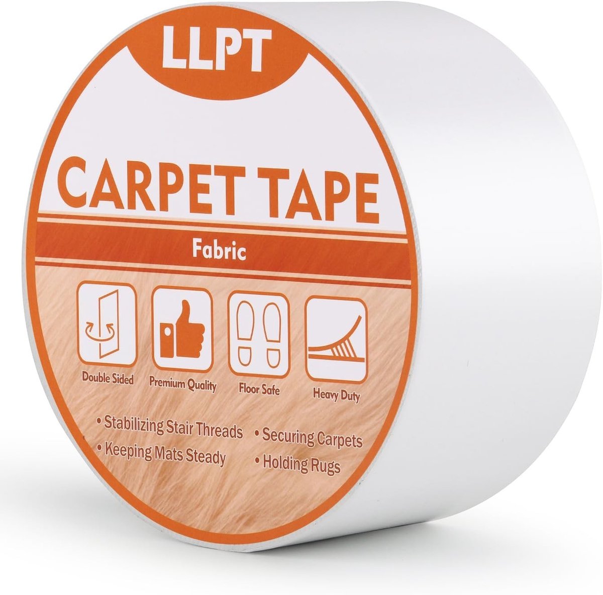 Dubbelzijdige tapijt tape 50 mm x 5 m | Sterke, duurzame en verwijderbare tape zonder rest