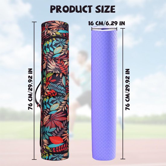 Dailygoods- Yogamat Draagtas Waterdicht - Yogamat Antislip - Yogamat Extra Dik - Verstelbare Draagriem - Meerdere Zakken - Slijtvast Materiaal - Yogatassen van Dailygoods — afbeelding 2