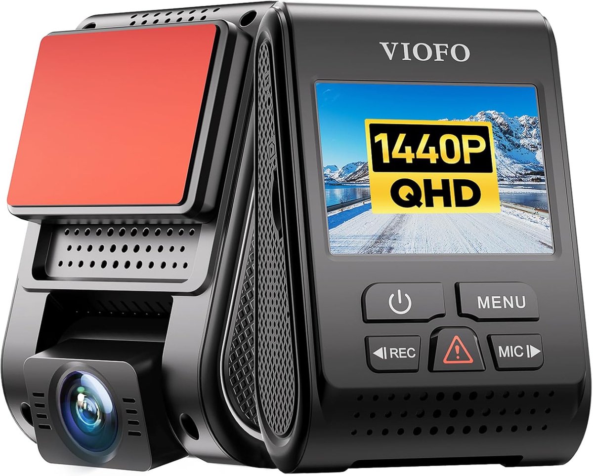 Thijox - A119 V3 Dashcam 2K, GPS, True HDR, 2560x1660P Quad HD+, Ultra Heldere Nachtvisie, 140 Graad Groothoek, Bewegingsdetectie, G-Sensor, Time Laps