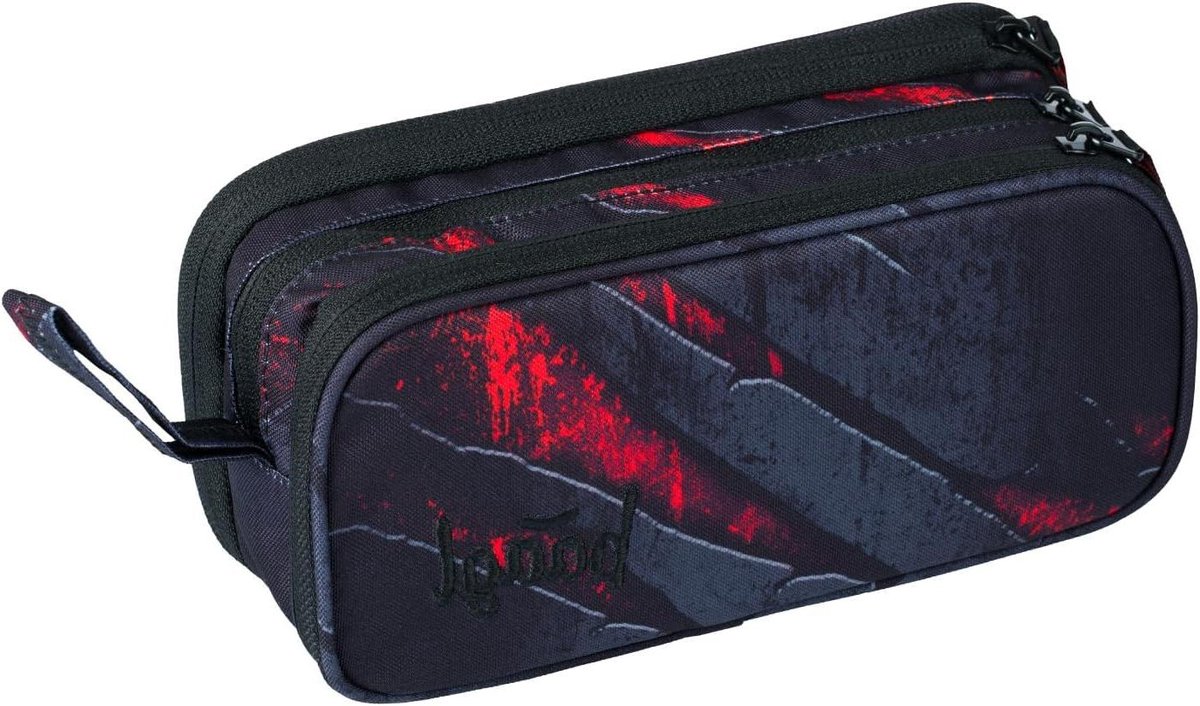 Etui - Pennendoos - Schoolbenodigdheden organiseren - Drie vakken met rits - 23 x 11 x 9 cm - Multicolor