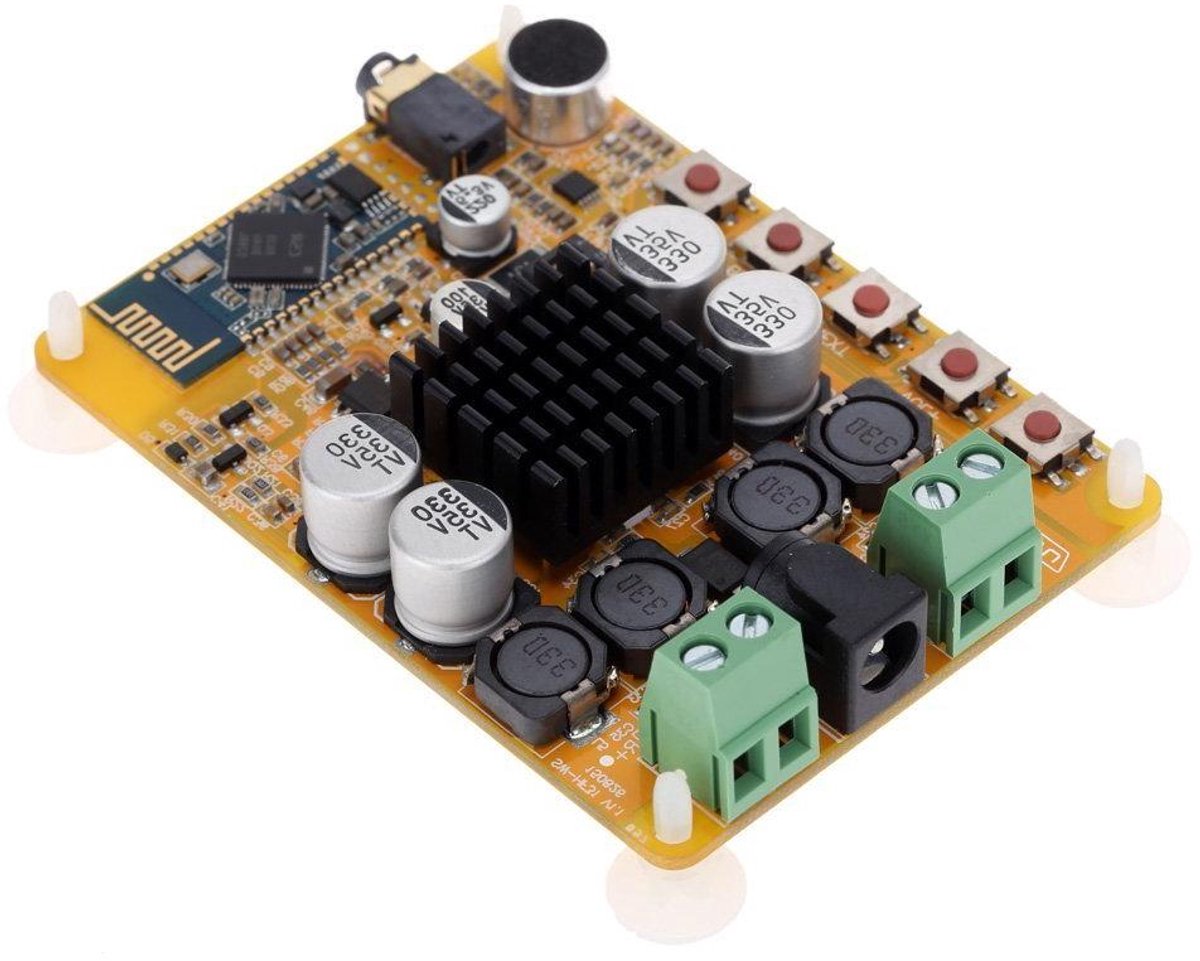 Audio Versterker Module - Digitale Receiver - Muziek Streamen - Bluetooth 4.0 Connectie - 2x50W Vermogen - Groen