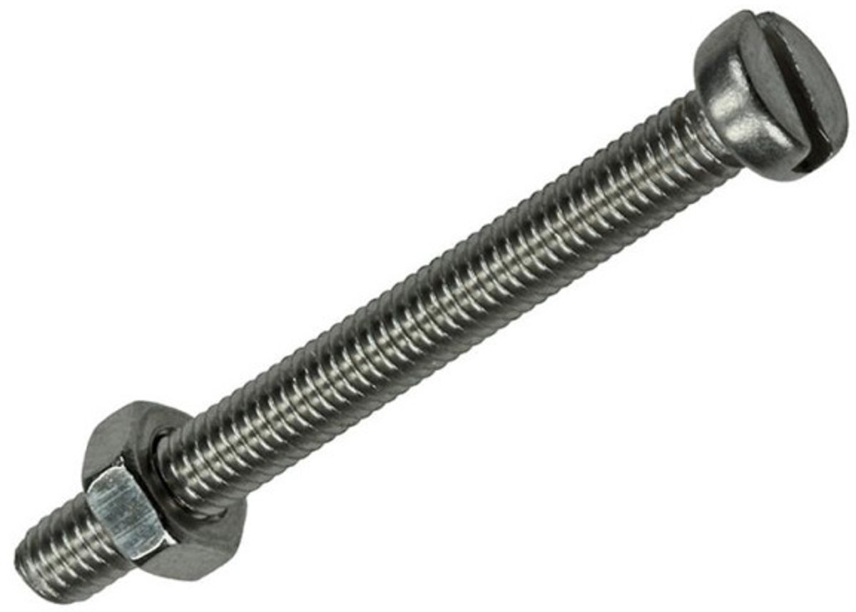 Mack METAALSCHROEF CYL. KOP + MOER RVS 8 ST M4X40