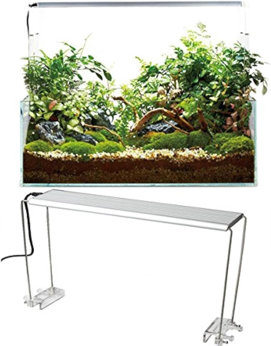 Aquarium Verlichting - Licht Ondersteuning - Aquarium Inrichting - Roestvrij Staal - 4 Stuks - Zilver