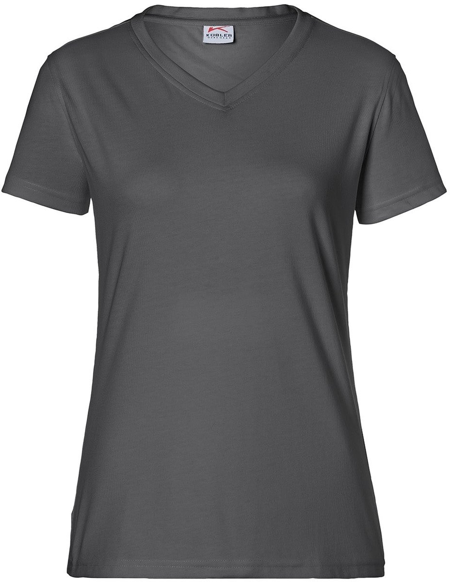 KÜBLER 50246238 Korte mouw Werk T-shirt DAMES Antraciet - Krasvrij - 160 g/m²