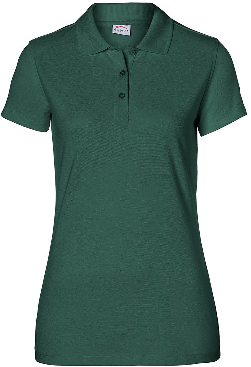 KÜBLER 50266239 Korte mouw Werkpolo DAMES Mosgroen - Oeko Tex - 200 g/m²