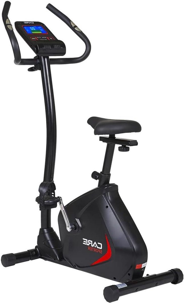 Hometrainer - Fitnessfiets Binnen - Thuis Sporten - 21 Trainingsprogramma's - 85 x 46 x 127 cm - Zwart