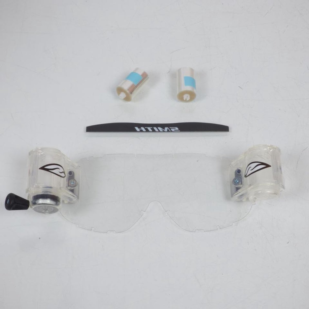 Roll Off Set - Vizier Reiniger - Crosshelm Bescherming - Compleet Systeem - 0.01 Liter - Transparant