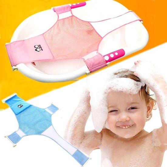 Baby badstoel - Badondersteuning baby - Veilig badderen - Verstelbaar ontwerp - 0-2 jaar - Roze — afbeelding 4