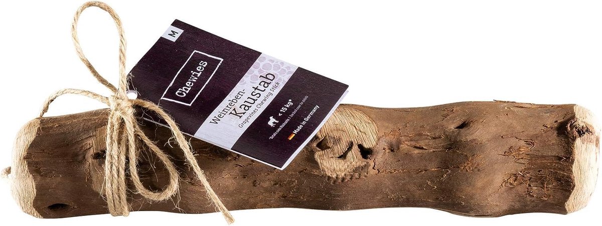 Thijox - Chewies Kauwbotten van Wijnstokken voor Honden - Natuurlijk, Duurzaam en Rijk aan Mineralen - Maat M voor Honden tot 15 kg - Veilig Kauwspeel