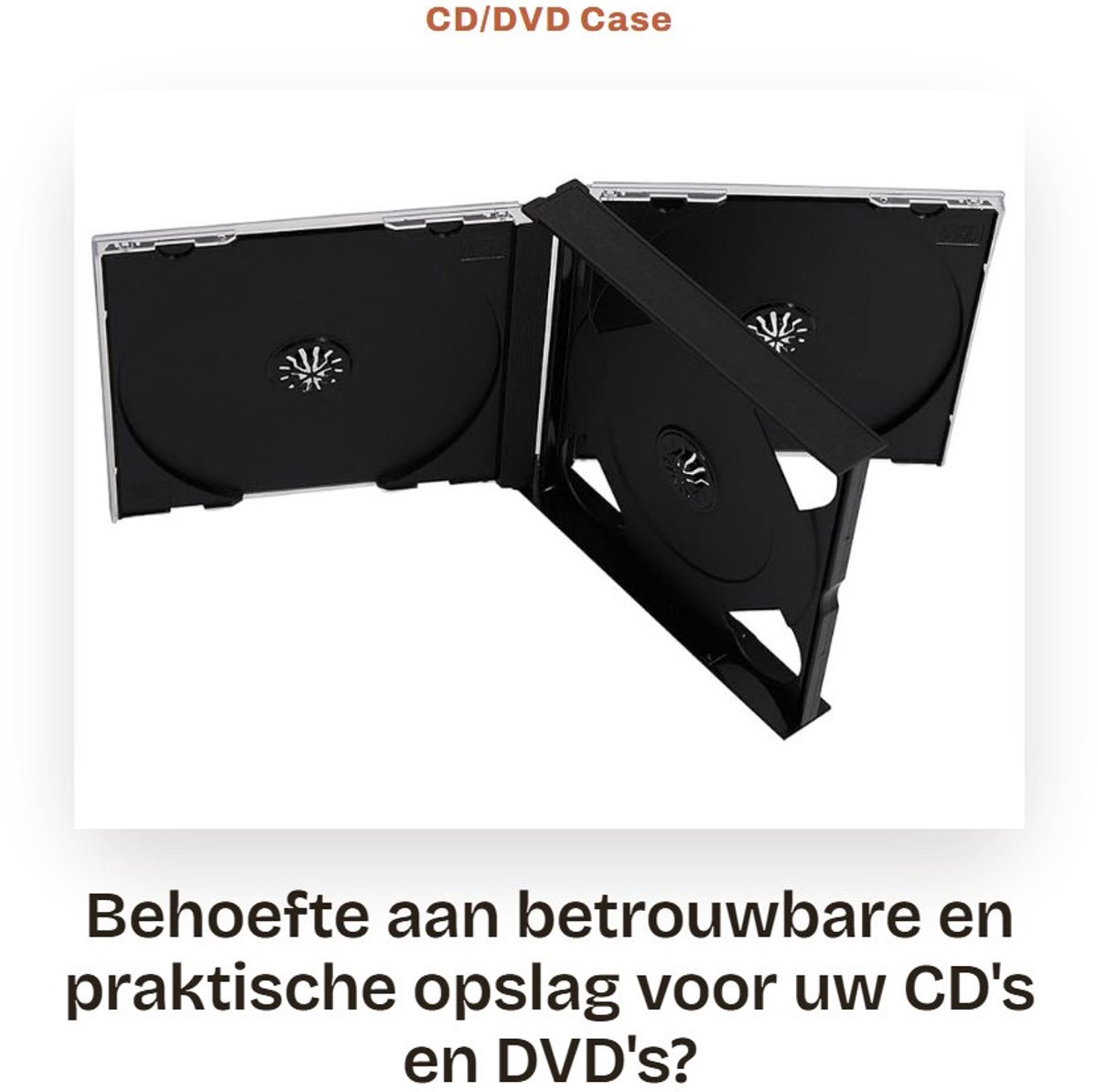 Dailygoods- CD Hoes 25 mm - CD Map - CD Opbergsysteem - CD Opbergmap - CD Hoesjes - Inclusief 2 Dubbele Invoegen - Cd Case