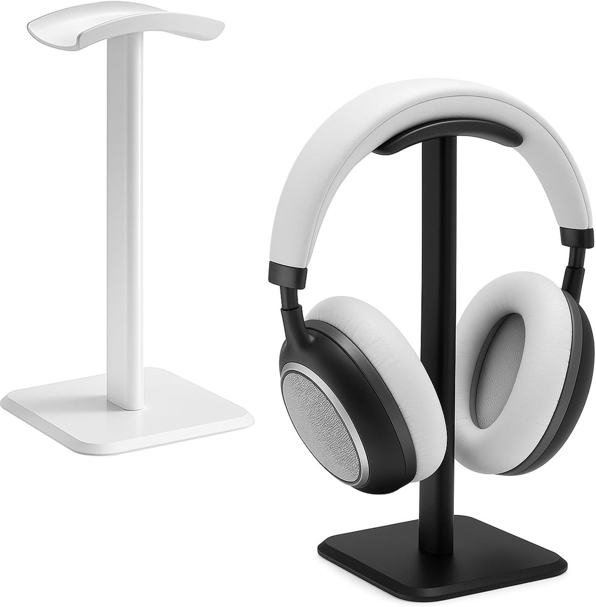SnelShoppen - Hoofdtelefoonhouder - Gaming Headsetstandaard - Universele Over Ear Bluetooth Hoofdtelefoonstandaard met Verzwaarde Basis - Aluminium Bu