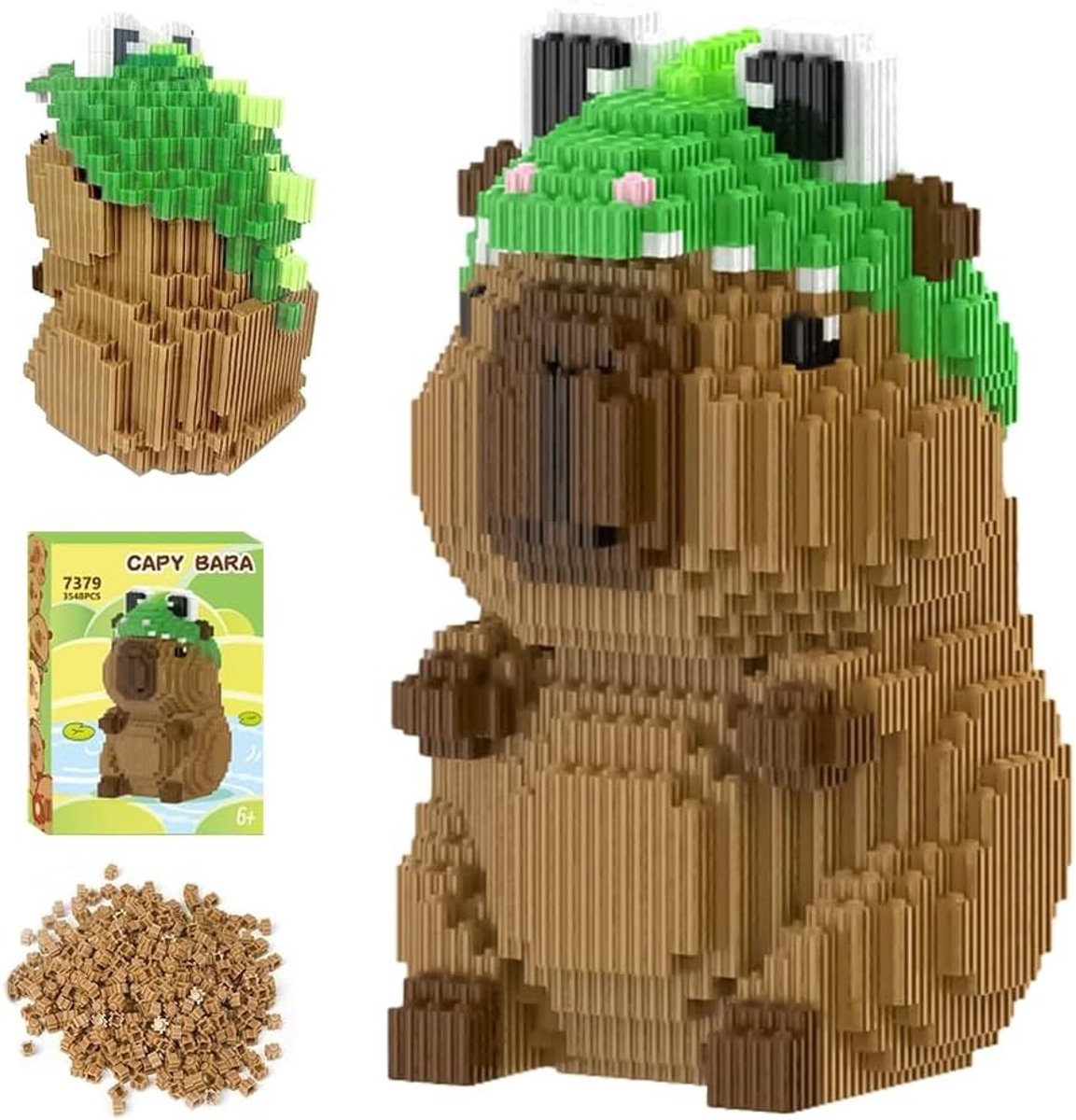 Mini Capybara Bouwstenen - 3548 Stukken Micro Bouwblokjes voor Creatieve DIY Projecten voor Kinderen
