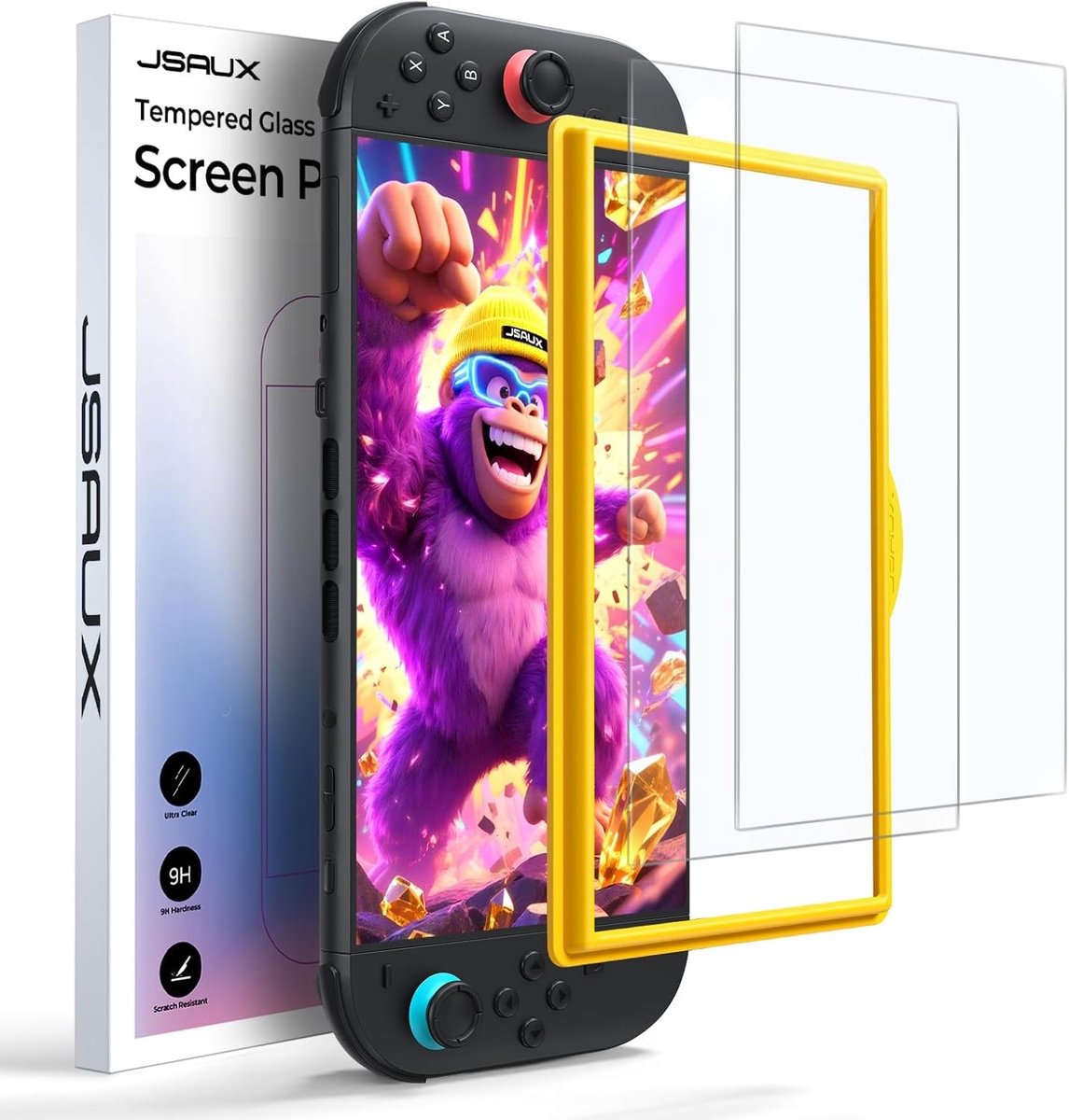 2 Pack Anti-Glare Screen Protector voor Nintendo Switch 2, Matte Glas, 9H Hardheid, Eenvoudig te Installeren, Krassenbestendig en Tempered Glass Bescherming
