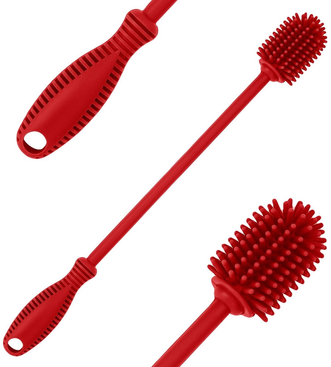 Fles Reinigingsborstel Met Lang Handvat, 31cm Waterfles Reiniger Voor Babyflessen, Hydrofles, Sportfles, Vaas, Glaswerk, Perfect Voor Kleinere Diameter Flesopeningen (1 Verpakking)