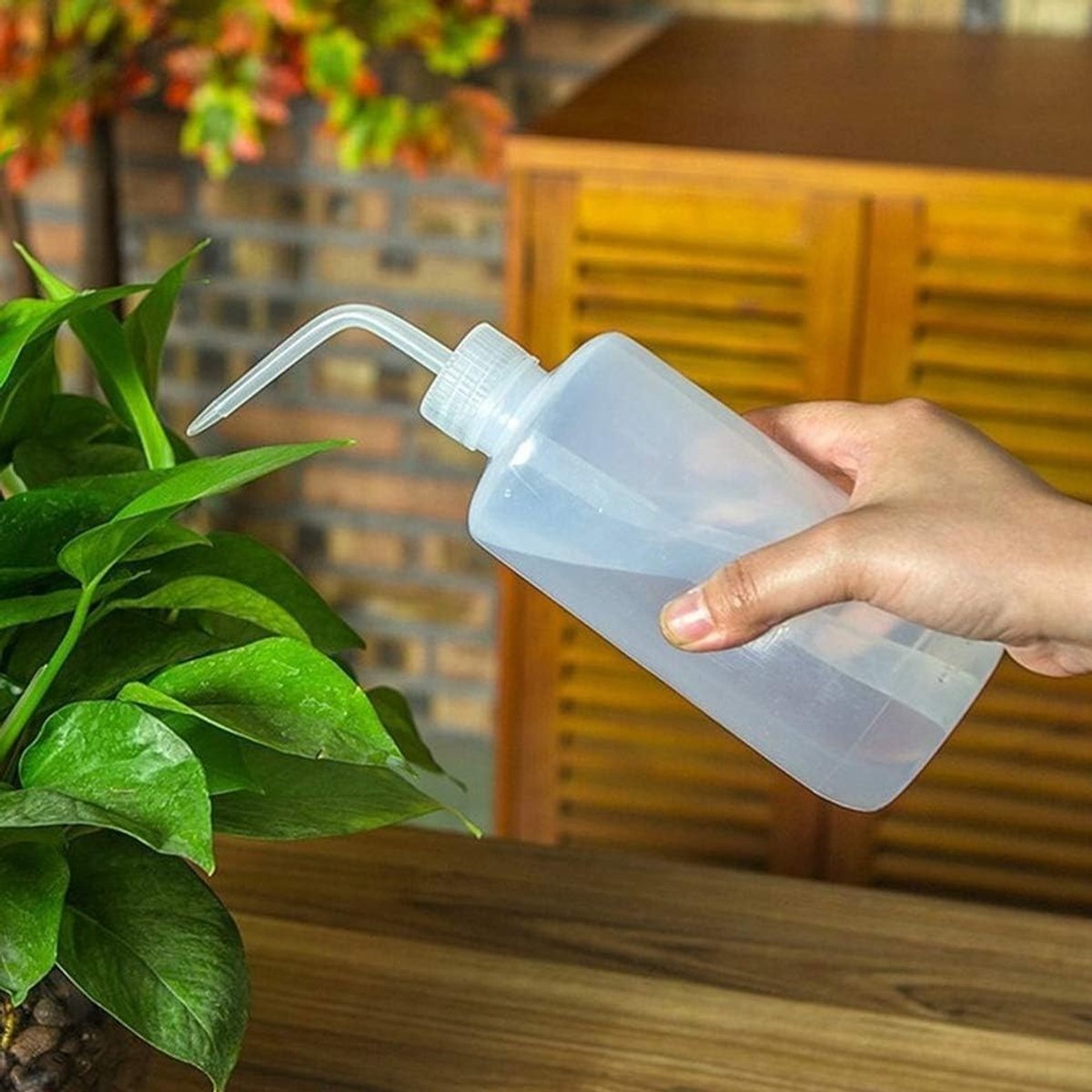 Dailygoods - Plant Gieter - Knijp Gieter Kleine Knijpflessen voor Thuis - 350 Milliliter - Tuingereedschap - Water geven - Handig voor binnenshuis en...