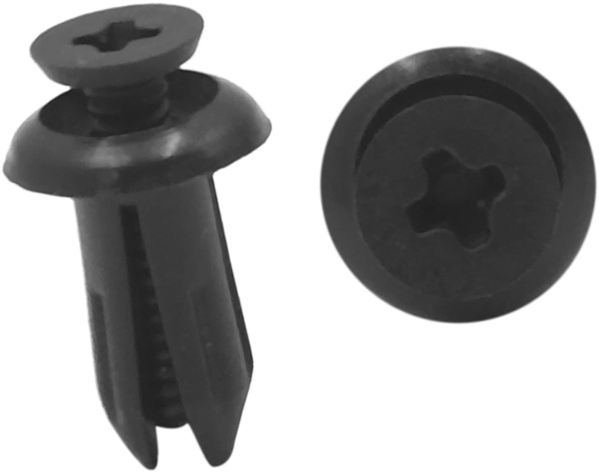 Dailygoods- Klinknagels 20 Stuks - Kunststof Bevestigingsclips - 5 mm Diameter - Auto Accessoire - Geschikt voor Zijdorpels/Bumpers - Totale Lengte 15 mm