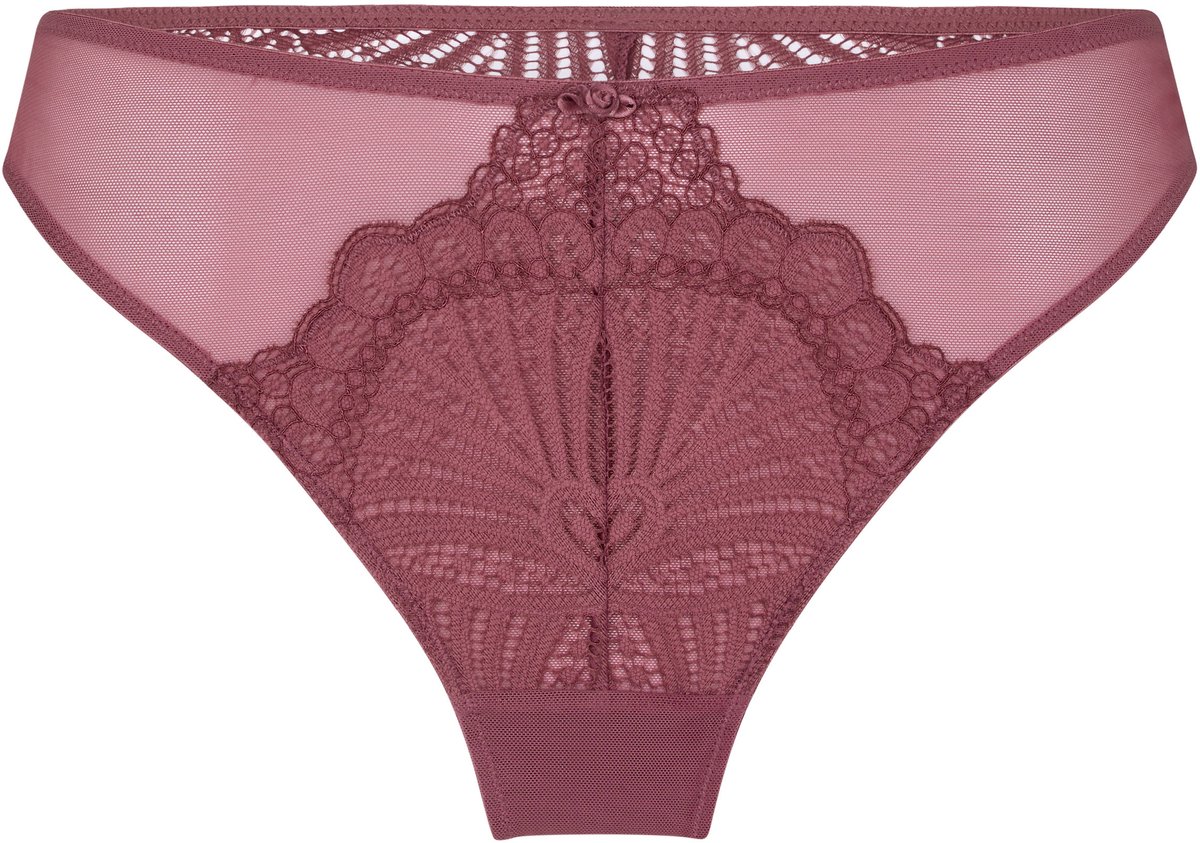 Hunkemöller Hoog Uitgesneden String Selena Paars