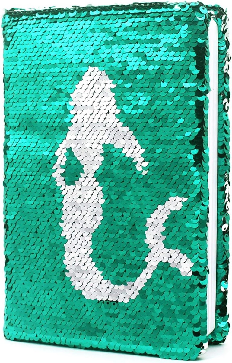 Thijox - Pailletten Dagboek voor Meisjes, Omkeerbaar Notitieboek 21x14,5 cm, 160 Gelinieerde Pagina's, Creatief Schrijven, Tekenen en Reizen, Perfect