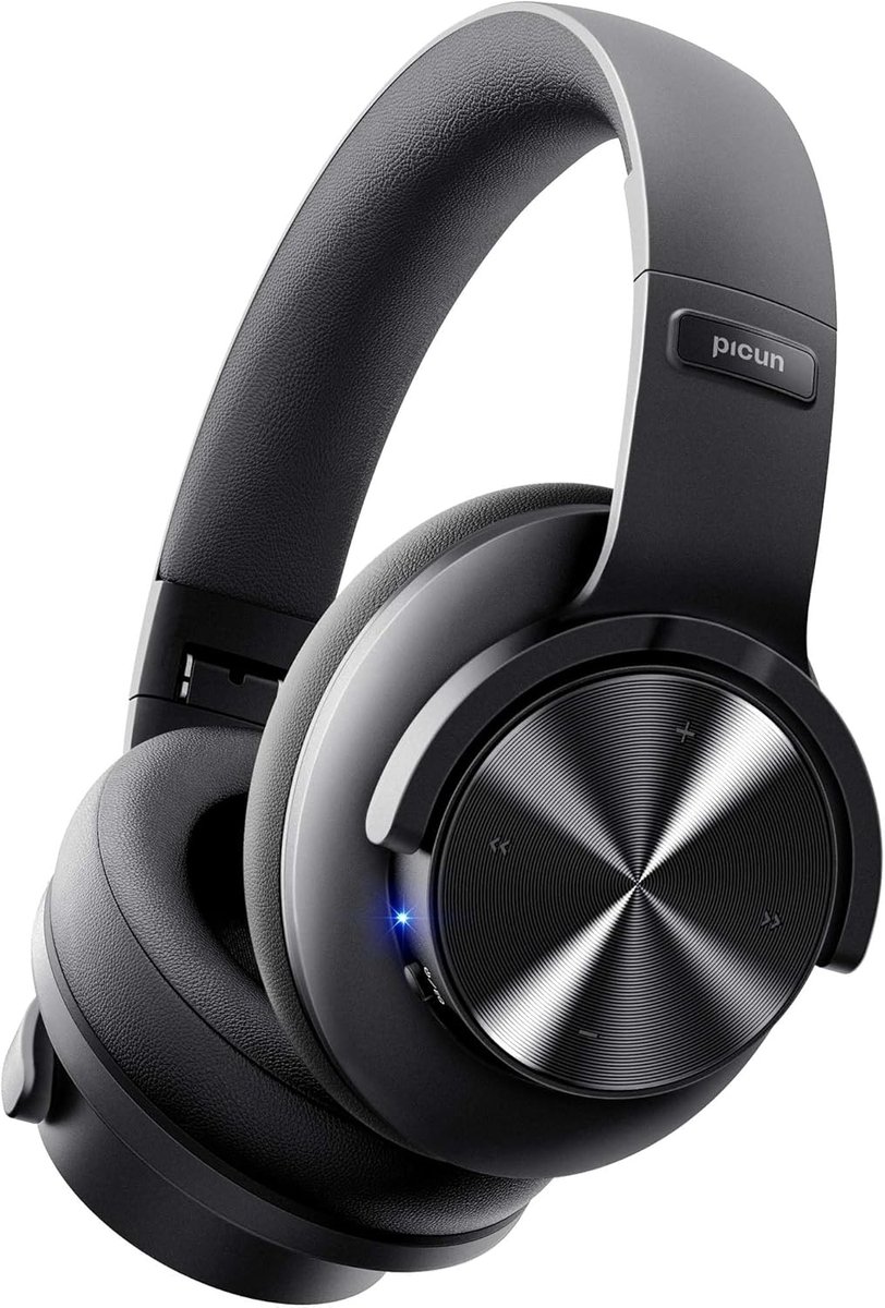 SnelShoppen - Draadloze Bluetooth Hoofdtelefoon met 120 Uur Speeltijd, Over Ear, Handsfree Bellen, 3EQ & Game Mode, Opvouwbaar voor Reizen en Thuisgeb
