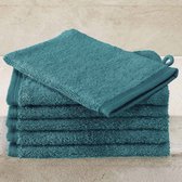 De Witte Lietaer Washandjes Contessa, Lake Green - 16 x 21 cm - 6 stuks - Katoen