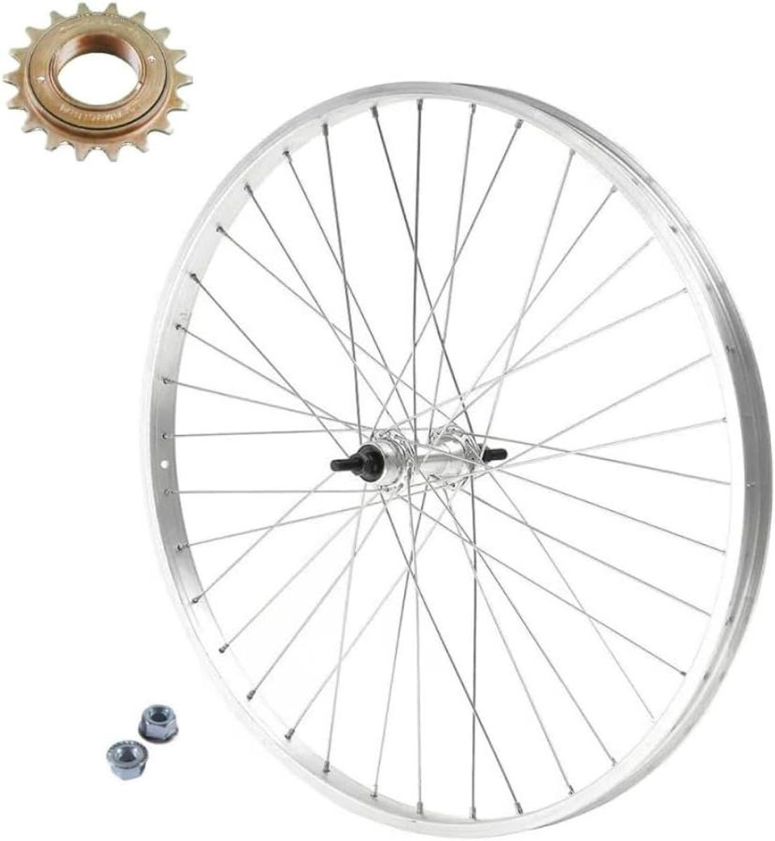 Achterwiel 28 inch - Fietswiel staal - Stadsfiets onderhoud - Corrosiebestendig materiaal - 622 x 20c - Brons