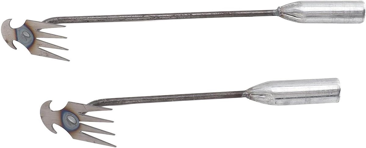 Onkruidverdelger Set - Tuin Gereedschap - Onkruid Vrij Maken - Ergonomisch Ontwerp - 2 Delig - Metaal