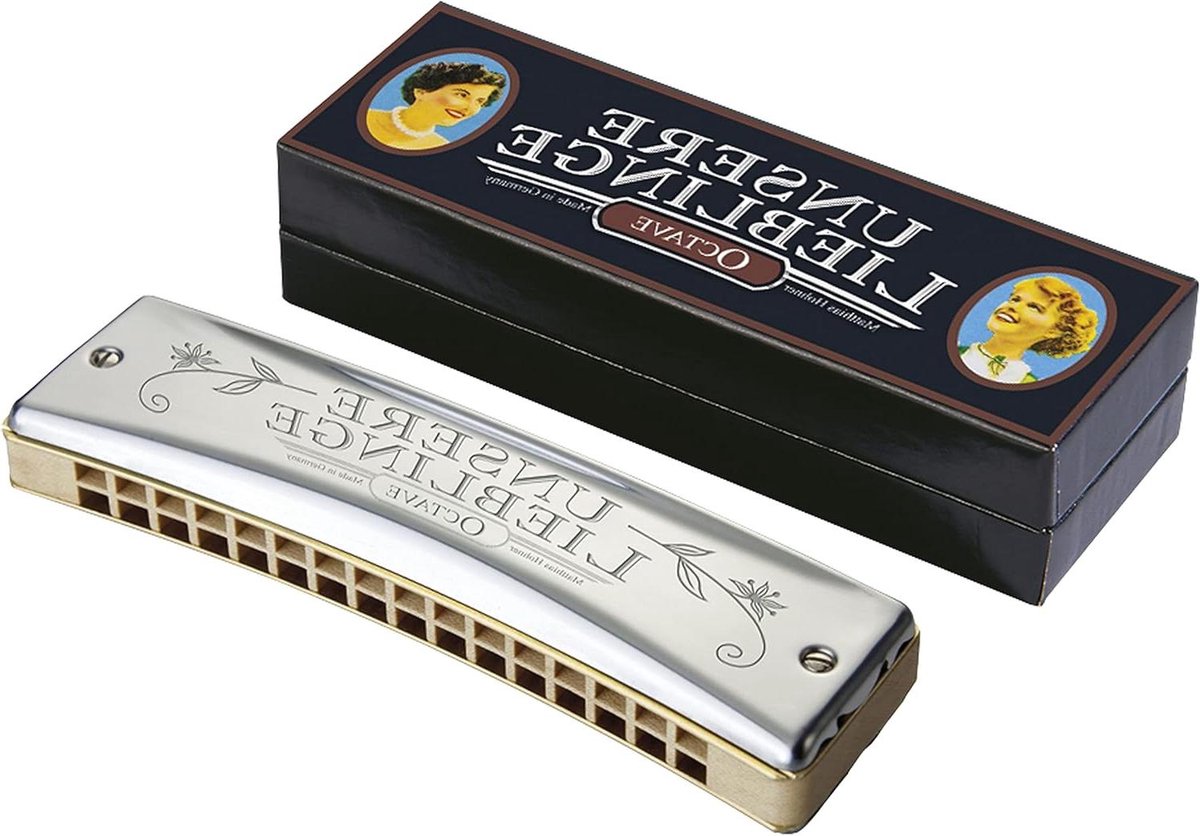 Octaaf Harmonica - Muziek Instrument - Muziek Maken - Zachte Stempel - 32 Rietjes - Zilver