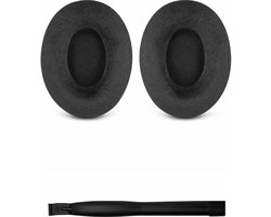 Set Oorkussens voor Sennheiser Koptelefoon - HD 600 / HD 650 / HD 6XX series Oorkussen - HD 525 / HD 535 / HD 545 / HD 565 / HD 580 / HD 600 / HD 650 / HD 660S - Velours met Traagschuim - Zwart