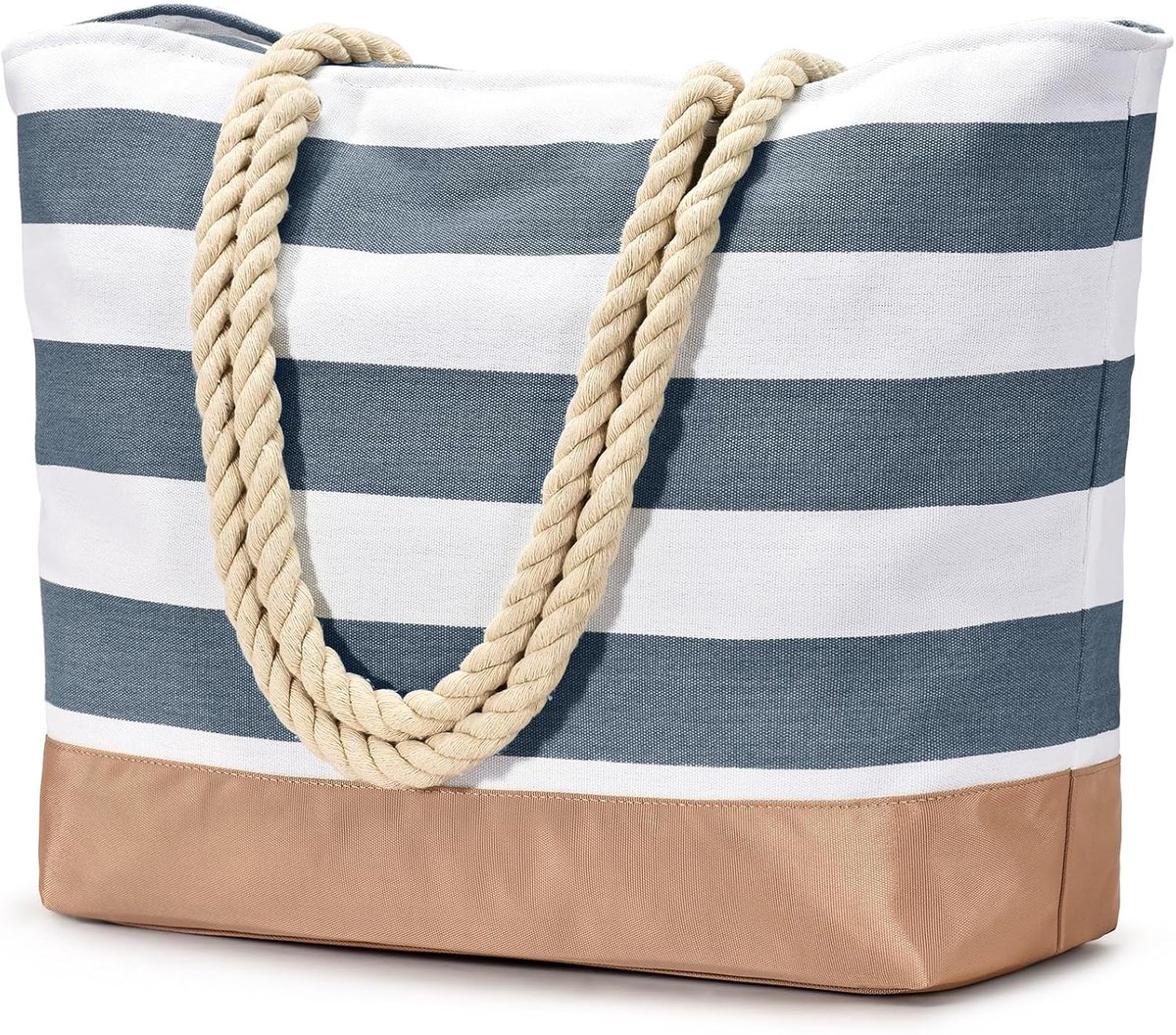 Thijox - Grote Waterdichte Strandtas Dames, Tote Bag met Ritssluiting, Shoppertas voor Vakantie, Bad- en Reistas, Hand- en Schoudertas, Perfecte Gesch