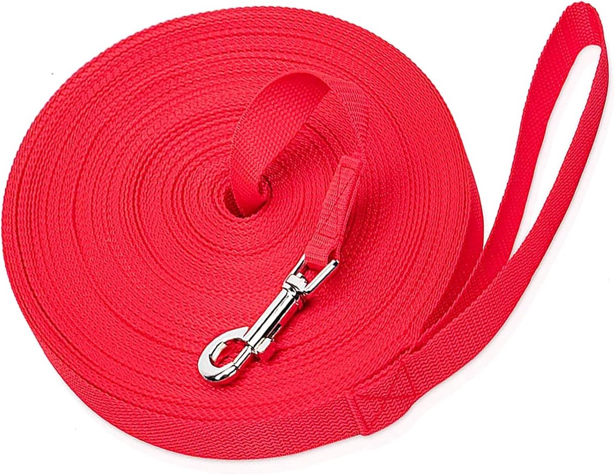 Trainingslijn voor Middelgrote Honden, 20m Lange Leash voor Effectieve Training, Ideaal voor Herinnering en Controle