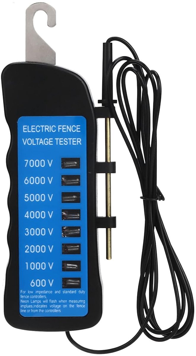 Multifunctionele Spanningstest voor Elektrische Hekken met Meerdere Lichten en Nauwkeurige Voltage Detectie