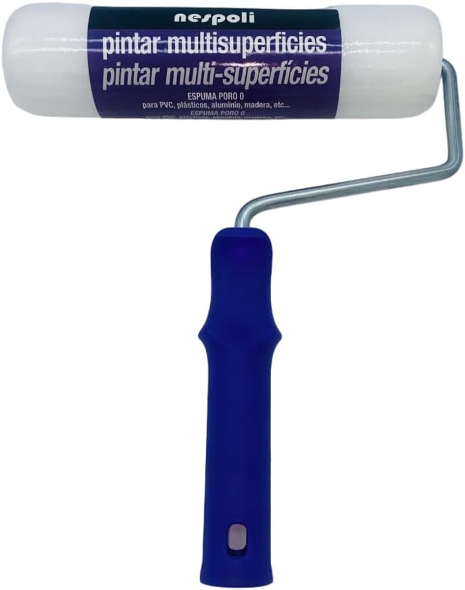 Thijox - Schuimrubberen Verfroller 22 cm - Pore 0 - Perfect voor Multioppervlakken - Polyurethaanschuim - Violet Handvat - Ideaal voor Schilderproject