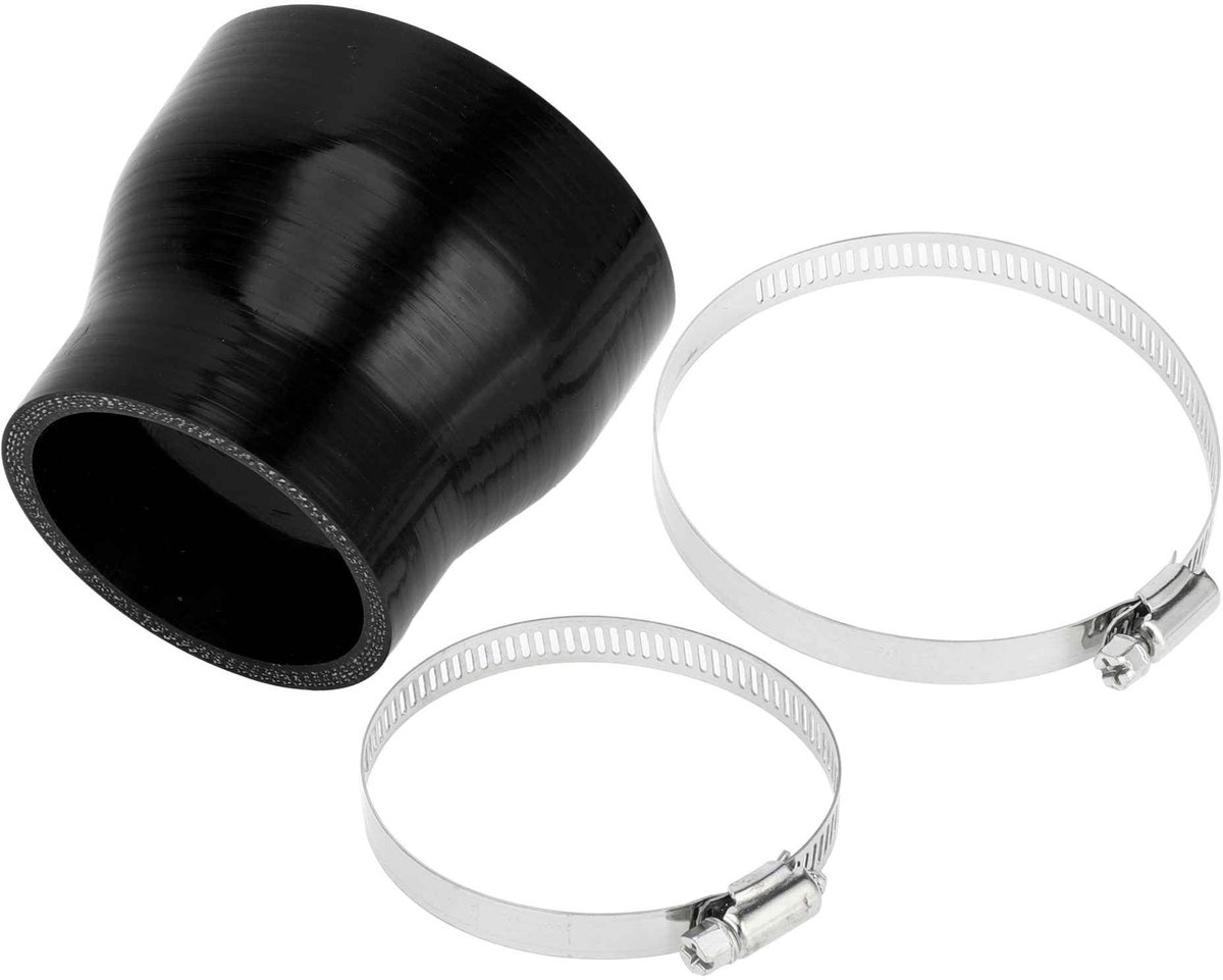 Dailygoods- Silicone Slang 4-Laags - Binnendiameter 60mm - Lengte 76mm - Dikte 5mm - Temperatuurbestendig tot 300℃ - Geschikt voor Koelvloeistof - Koelslang
