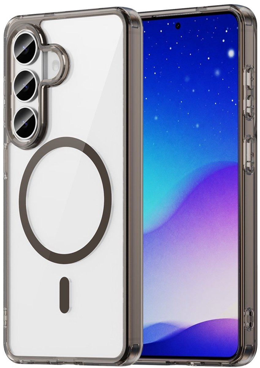 Coverup Hoesje - Geschikt voor Samsung Galaxy S26 Hoesje - Coverup Clear TPU Back Cover - MagSafe Compatible - Zwart