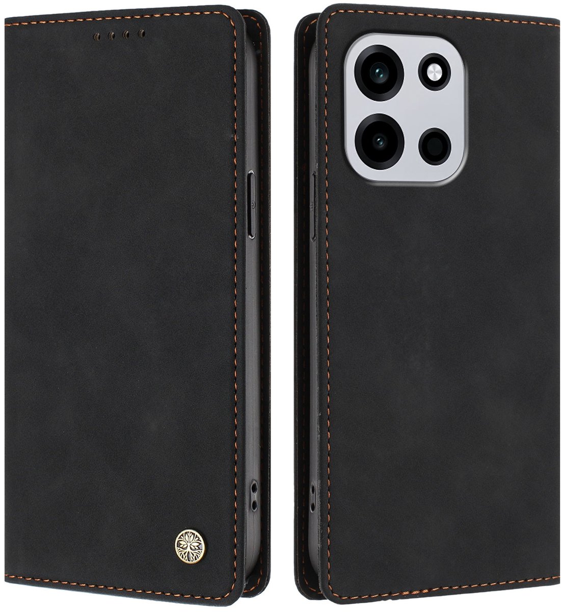Coverup Hoesje - Geschikt voor OnePlus Nord 6 Hoesje - Coverup Classic Book Case - Zwart