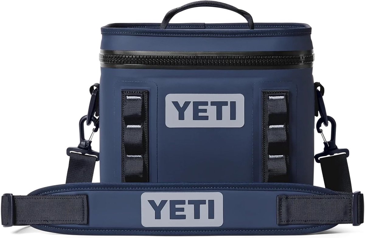 Thijox - YETI Hopper Flip 8 Koeltas - Draagbare Geïsoleerde Rugzakkoeler - Marineblauw - Perfect voor Camping, Picknick, Feestjes en Dagtochten - Lich